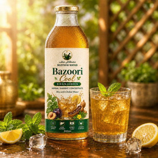 Bazoori Cool Sikanjabeen — Herbal Sharbat Concentrate (500ml)