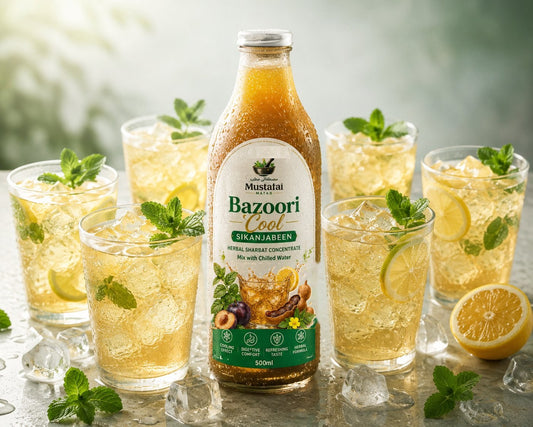 Bazoori Cool Sikanjabeen — Herbal Sharbat Concentrate (500ml)