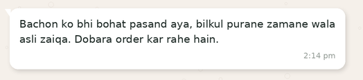 Customer review
