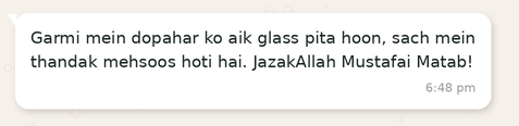 Customer review